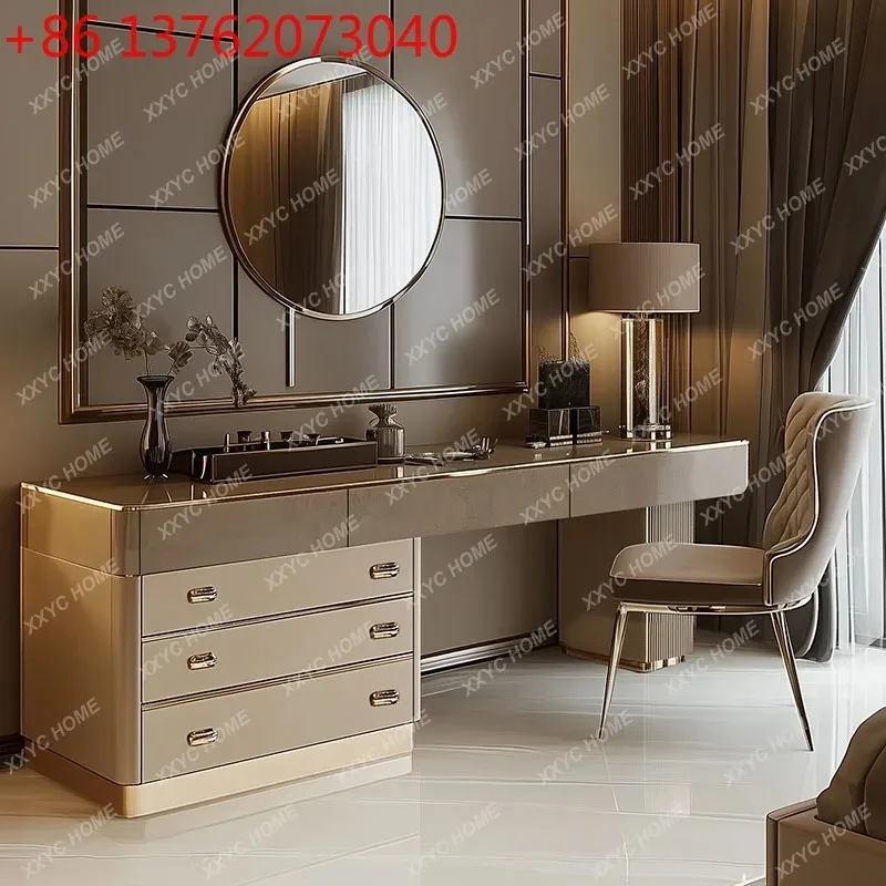 A Full Set Wooden Vanity Table - Beauty Makeup Vanity Set review and price