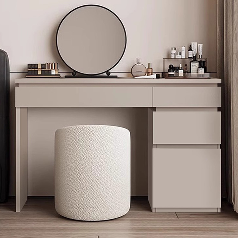 Wood Shelf Vanity Table Modern - Beauty Without Makeup review and price