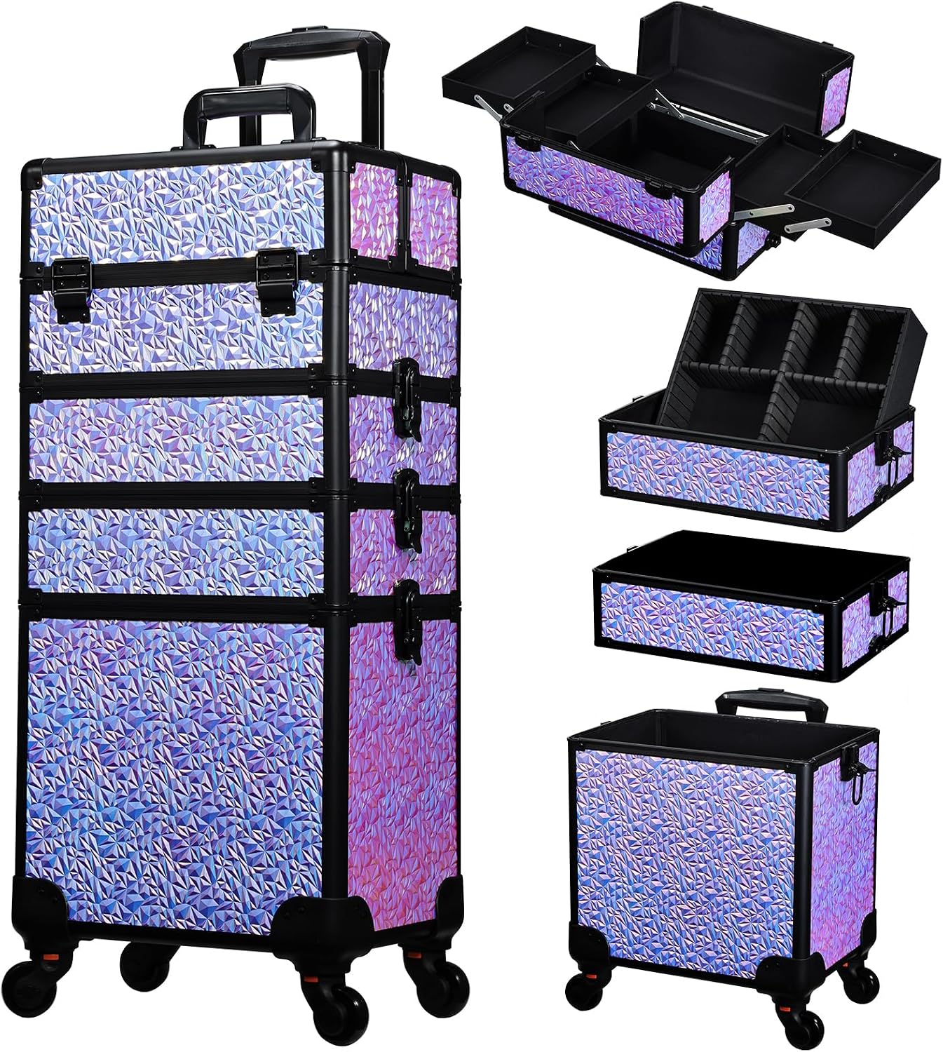 Rolling Makeup Train Case, Lar - Beauty & Makeup Katia Di Paola review and price