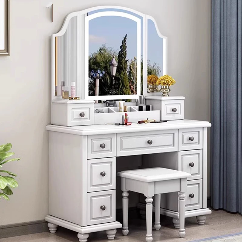 Full Set Aesthetic Vanity Tabl - Beauty Makeup Vanity Set review and price